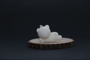 Vela de decoración oso mimoso tumbado | Anxanar Natural