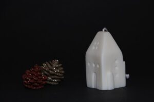 Vela de Navidad casita | Anxanar Natural