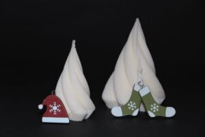 Vela de Navidad conjunto de dos árboles | Anxanar Natural