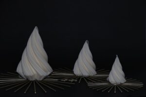 Vela de Navidad conjunto de tres árboles | Anxanar Natural