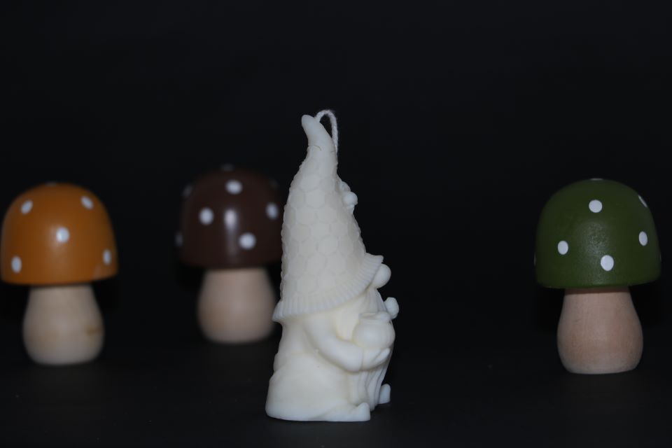 Vela de Navidad duende trastolillo | Anxanar Natural