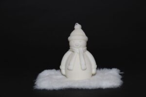 Vela de Navidad muñeco de invierno | Anxanar Natural