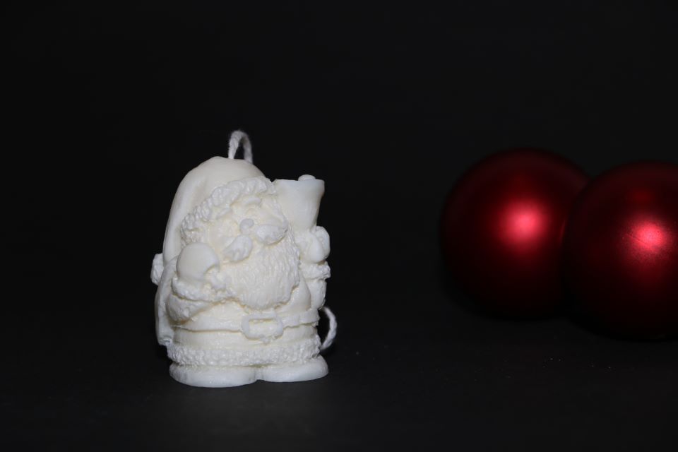 Vela de Navidad Papa Noel campana | Anxanar Natural