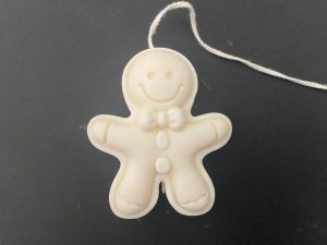 Vela de Navidad muñequito sonriente