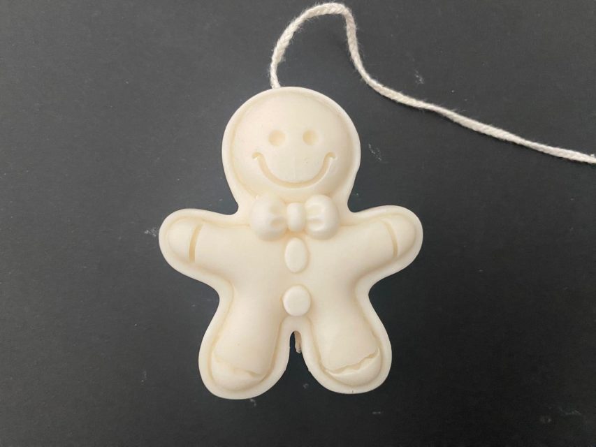 Vela de Navidad muñequito sonriente